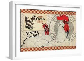 Checkered Chickens - Image 8-The Saturday Evening Post-Framed Giclee Print