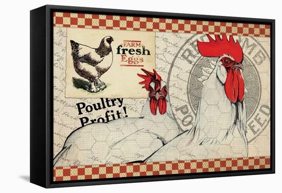 Checkered Chickens - Image 8-The Saturday Evening Post-Framed Stretched Canvas