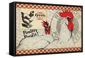 Checkered Chickens - Image 8-The Saturday Evening Post-Framed Stretched Canvas