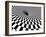 Checkered Texture 3D Background-ArchMan-Framed Art Print