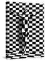 Checkered Woman on the Checkered Wall-vitanovski-Stretched Canvas