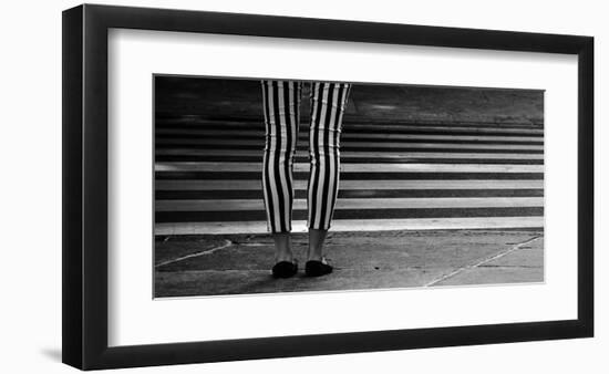 Checkered-null-Framed Art Print