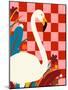 Checkers & the Great Egret-Uma Gokhale-Mounted Photographic Print