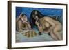 Checkers with a Monkey-Peter Driben-Framed Art Print