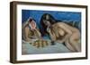 Checkers with a Monkey-Peter Driben-Framed Art Print