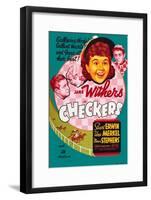 Checkers-null-Framed Art Print