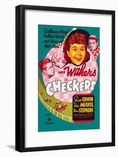 Checkers-null-Framed Art Print