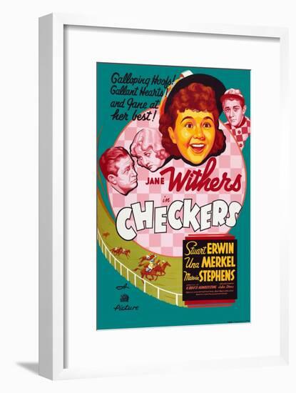 Checkers-null-Framed Art Print