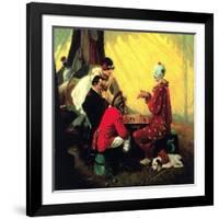 Checkers-Norman Rockwell-Framed Giclee Print