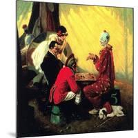 Checkers-Norman Rockwell-Mounted Giclee Print