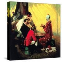 Checkers-Norman Rockwell-Stretched Canvas