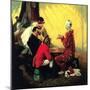 Checkers-Norman Rockwell-Mounted Premium Giclee Print