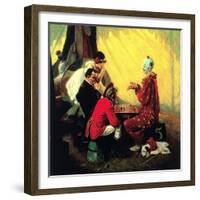 Checkers-Norman Rockwell-Framed Giclee Print