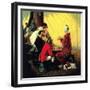 Checkers-Norman Rockwell-Framed Giclee Print