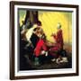 Checkers-Norman Rockwell-Framed Giclee Print