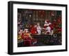 Checking His List Boys and Girls-Santa’s Workshop-Framed Giclee Print