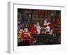 Checking His List Boys and Girls-Santa’s Workshop-Framed Giclee Print