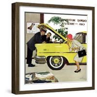 "Checking it Out", November 15, 1958-Kurt Ard-Framed Giclee Print