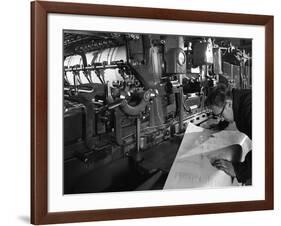 Checking Printed Pages from a Two Colour Press, Mexborough, South Yorkshire, 1959-Michael Walters-Framed Photographic Print