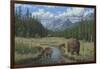 Checking Things Out - Grizzlies-Robert Wavra-Framed Giclee Print