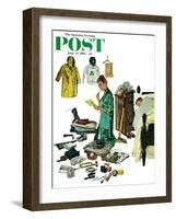 "Checklist for Summer Camp," Saturday Evening Post Cover, June 24, 1961-Ben Kimberly Prins-Framed Giclee Print