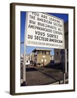 Checkpoint Charlie, Border Control, West Berlin, Berlin, Germany-Michael Jenner-Framed Photographic Print