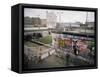 Checkpoint Charlie, Border Control, West Berlin, Berlin, Germany-Robert Francis-Framed Stretched Canvas