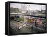 Checkpoint Charlie, Border Control, West Berlin, Berlin, Germany-Robert Francis-Framed Stretched Canvas
