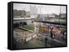 Checkpoint Charlie, Border Control, West Berlin, Berlin, Germany-Robert Francis-Framed Stretched Canvas