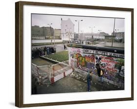 Checkpoint Charlie, Border Control, West Berlin, Berlin, Germany-Robert Francis-Framed Photographic Print