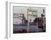 Checkpoint into East Berlin from Bornholmerstrasse, Taken in 1986, East Germany, Germany-Kim Hart-Framed Photographic Print