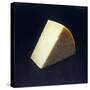 Cheddar Cheese Wedge-null-Stretched Canvas