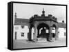 Cheddar Market Cross-Fred Musto-Framed Stretched Canvas