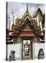 Chedi Rai Near Phra Rabieng Cloister. Wat Phra Chetuphon, (Wat Po), Bangkok, Thailand-J P De Manne-Stretched Canvas