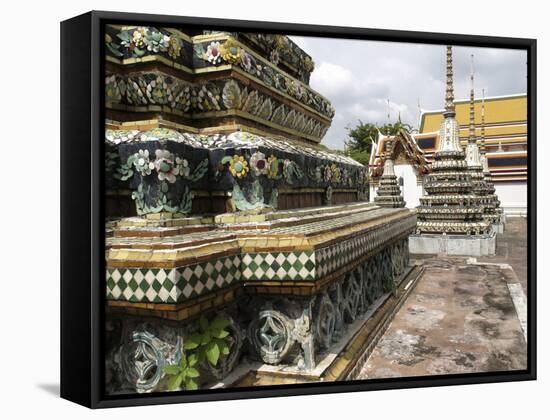 Chedi Rai Near Phra Rabieng Cloister-Jean-Pierre DeMann-Framed Stretched Canvas