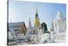 Chedis (Stupas) at the Temple of Wat Suan Dok, Chiang Mai, Thailand, Southeast Asia, Asia-Alex Robinson-Stretched Canvas