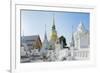 Chedis (Stupas) at the Temple of Wat Suan Dok, Chiang Mai, Thailand, Southeast Asia, Asia-Alex Robinson-Framed Photographic Print