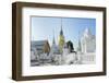 Chedis (Stupas) at the Temple of Wat Suan Dok, Chiang Mai, Thailand, Southeast Asia, Asia-Alex Robinson-Framed Photographic Print