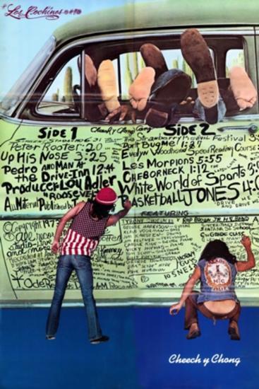 Cheech & Chong- The Pigs Grafitti-null-Lamina Framed Poster