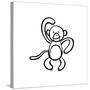 Cheeky Monkey-Marcus Prime-Stretched Canvas