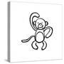 Cheeky Monkey-Marcus Prime-Stretched Canvas