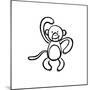 Cheeky Monkey-Marcus Prime-Mounted Art Print