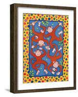 Cheeky Monkeys-Cathy Baxter-Framed Giclee Print