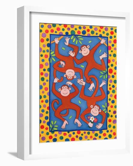 Cheeky Monkeys-Cathy Baxter-Framed Giclee Print