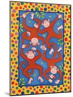 Cheeky Monkeys-Cathy Baxter-Mounted Giclee Print