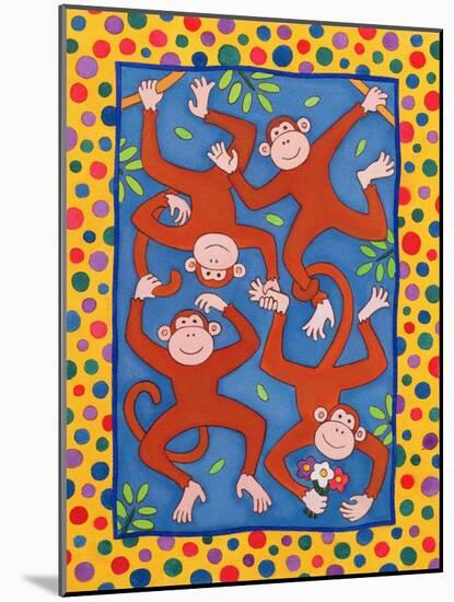 Cheeky Monkeys-Cathy Baxter-Mounted Giclee Print