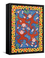 Cheeky Monkeys-Cathy Baxter-Framed Stretched Canvas