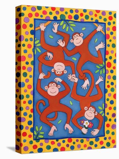 Cheeky Monkeys-Cathy Baxter-Stretched Canvas