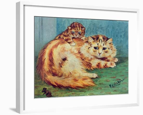 Cheeky Mouse!-Louis Wain-Framed Giclee Print