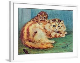 Cheeky Mouse!-Louis Wain-Framed Giclee Print